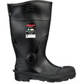 Tingley Pilot„¢ General Purpose Boot, Men's Size 14, 15"H, Steel PR Midsole, Cleated Sole, Black 31341.14